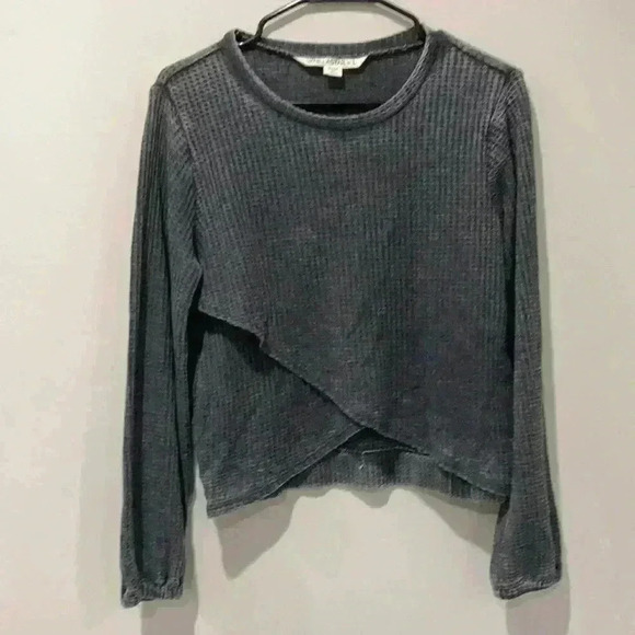 Vanilla Star Waffle knit pullover top size large - Picture 4 of 10